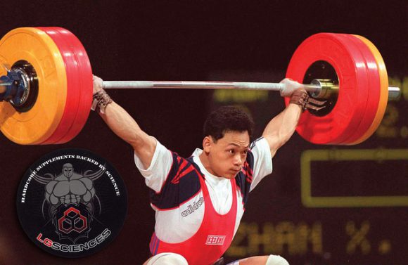 ATLANTA, GA - JULY 23: Chinese world champion Zhan Xugang sets a new world record in the snatch, lifting 162.5 kg in the 70kg class in Olympic weightlifting 23 July at the Georgia World Congress Center in Atlanta. Zhan Xugang set three world records on his way to gold in the event, setting also 195kg in the jerk and a combined world record total of 357.5 kg. (Photo credit should read DIMITRI MESSINIS/AFP/Getty Images)
